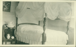 Postcard of the White Chamber in the Brewster House, Kingston, Mass., undated