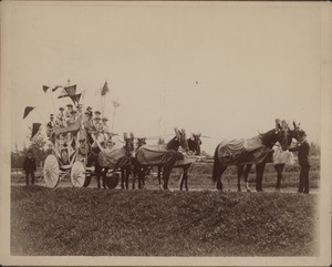 First prize float, Twin Mountain House, Coaching Parade, Bethlehem Parade, Bethlehem N.H., 1889