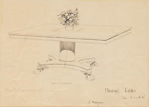 "Dining Table of Mahogany"