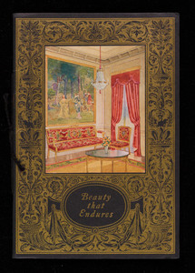 Beauty that endures, an illustrated description of an upholstery and drapery fabric of enduring beauty, Chase Velmo, made by Sanford Mills, Sanford, Maine