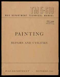 Painting repairs and utilities, War Department, Washington, D.C., October 1946