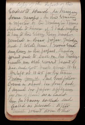 Thomas Lincoln Casey Notebook, November 1894-March 1895, 068, a copy of the report of the