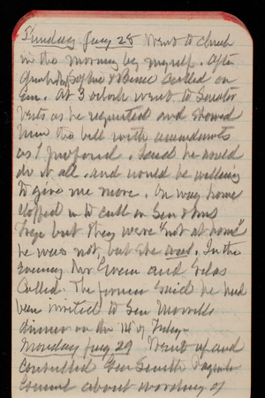 Thomas Lincoln Casey Notebook, November 1893-February 1894, 79, Sunday, Jan 28