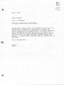 Memorandum from Mark H. McCormack to Chuck Bennett