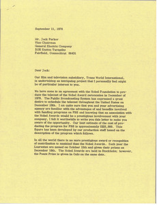 Letter from Mark H. McCormack to Jack Parker