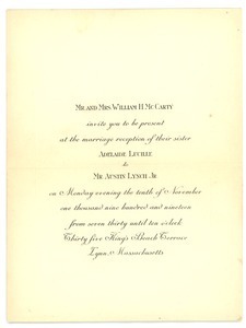 Letter from William H. McCarty to Letitia Crane