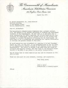 Letter from John S. Levis to M. Daniel Richardson