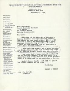 Letter from Harold S. Remmes to Jane Welsh