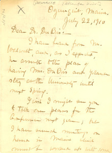 Letter from Atlanta University to W. E. B. Du Bois