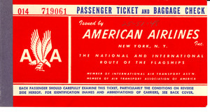 American Airlines ticket