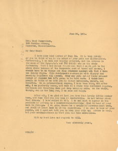 Letter from W. E. B. Du Bois to Maud Cuney-Hare