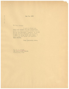 Letter from W. E. B. Du Bois to W. P. Dabney