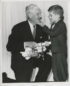 Mr. Bruce Barton with young client at graduation exercises