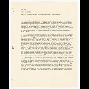 Memorandum from F. McGill to OPS about confessions and reactions to Action for Boston Community Development (ABCD) survey questionnaire