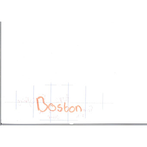 "Boston" message from a student at the International School of Kenya