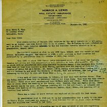 Letter to Edith W. Winn Real Estate Insurance