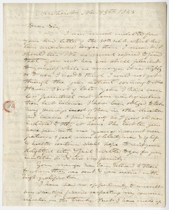Edward Hitchcock letter to Benjamin Silliman, 1843 November 13