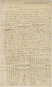 L. Chapin letter to Orra White Hitchcock, 1824 March 30