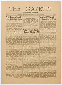The gazette of Amherst College, 1943 August 6