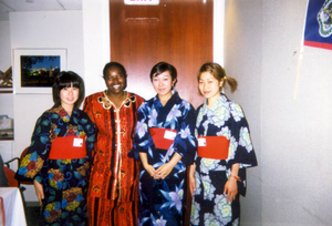 Me with students from the Showa Institute, Brookline
