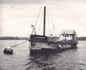 Coastal freighter moved to Penikese by Dan Clark