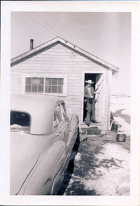 My father in Carr, Colorado learning the 'Cowboy Way'