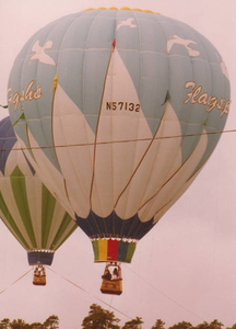 Flagg's balloon in flight