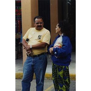 Nelson Merced and an unidentified woman at Festival Betances.