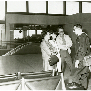 Keystone Club member in the airport terminal