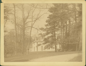 Exterior view of Gore Place, Governor Gore Mansion, Waltham, Mass., ca. 1895