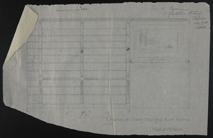 Elevation of Library Showing Book Shelves, House of Mr. Hamlin, undated