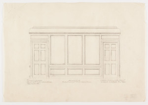 Mrs. Sturgis' room elevation, 1/2 inch scale, residence of F. K. Sturgis, "Faxon Lodge", Newport, R.I.