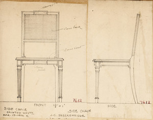 "Side Chair Painted White"