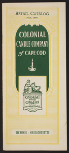 Retail catalog for the Colonial Candle Company of Cape Cod, Hyannis, Mass., July 1949