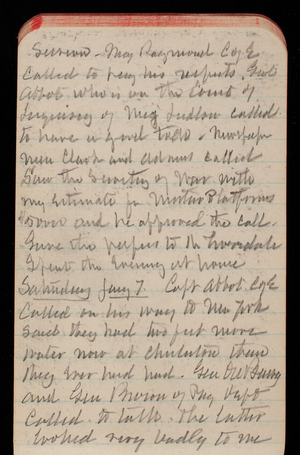 Thomas Lincoln Casey Notebook, December 1892-February 1893, 33, session. Maj Raymond C of E