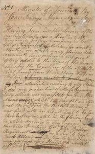 Isaac Bangs journal, 1776