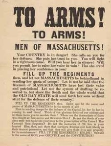 To arms! To arms! : Men of Massachusetts! Your country is in danger!