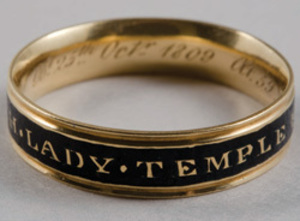 Elizabeth (Bowdoin) Temple mourning ring