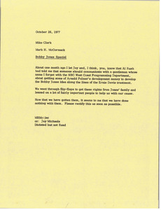 Memorandum from Mark H. McCormack to Mike Clark