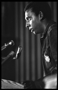 Stokely Carmichael speaking at the Youth, Non-Violence, and Social Change conference, Howard University