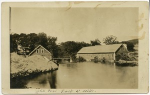 Mill pond, back of mills