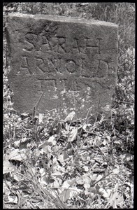 Field gravestone for Sarah Arnold (1714), Old Cove Burying Ground