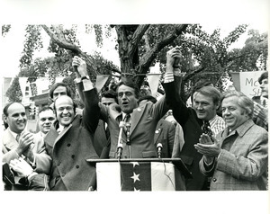 Sargent Shriver with Robert Abrams and others