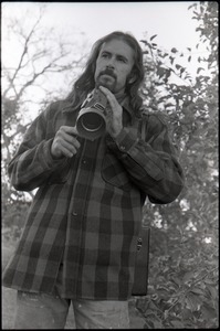 Peter Harris with Fujica Simple-8 camera