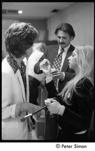 Mick Jagger in make-up for his appearance with Peter Tosh on Saturday Night Live