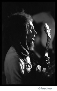 Bob Marley: with guitar and band