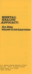 Brochure for mental health advocacy