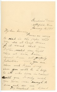 Letter from Mary S. Johnson to Herman B. Nash
