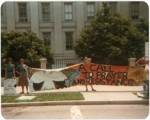 Peace vigil in front of the White House