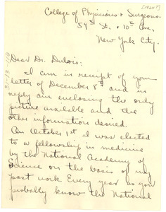 Letter from Harry E. Pelham to W. E. B. Du Bois
